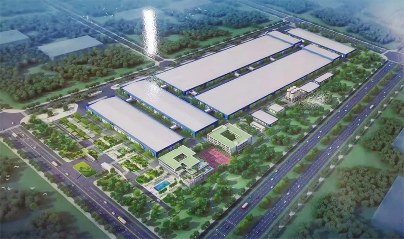 合景承建的鹏辉能源年产5.5GWh锂电池项目总包设备入场完成